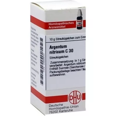 ARGENTUM NITRICUM C 30 globuli, 10 g