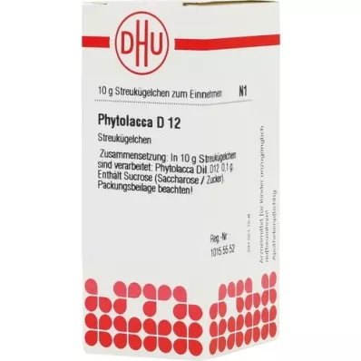 PHYTOLACCA D 12 globuli, 10 g