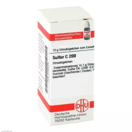 SULFUR C 200 globuli, 10 g