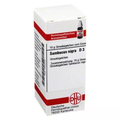 SAMBUCUS NIGRA D 3 globuli, 10 g