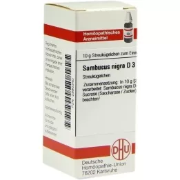 SAMBUCUS NIGRA D 3 globuli, 10 g