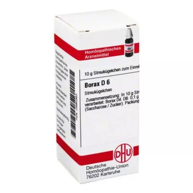BORAX D 6 globuli, 10 g BORAX D 6 globuli, 10 g