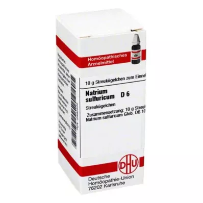 NATRIUM SULFURICUM D 6 globuli, 10 g