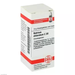 NATRIUM CHLORATUM C 30 globuli, 10 g