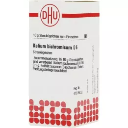 KALIUM BICHROMICUM D 6 globuli, 10 g