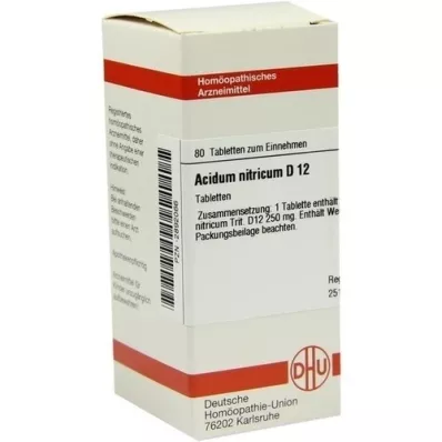 ACIDUM NITRICUM D 12 compresse, 80 pz