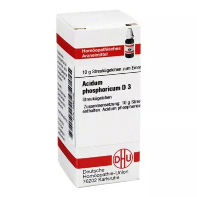 ACIDUM PHOSPHORICUM D 3 globuli, 10 g