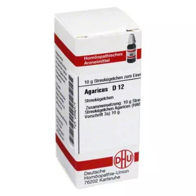 AGARICUS D 12 globuli, 10 g