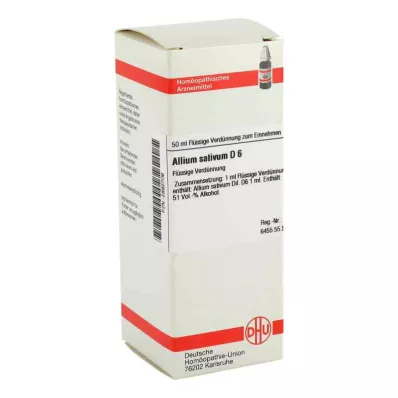 ALLIUM SATIVUM D 6 Diluizione, 50 ml ALLIUM SATIVUM D 6 Diluizione, 50 ml