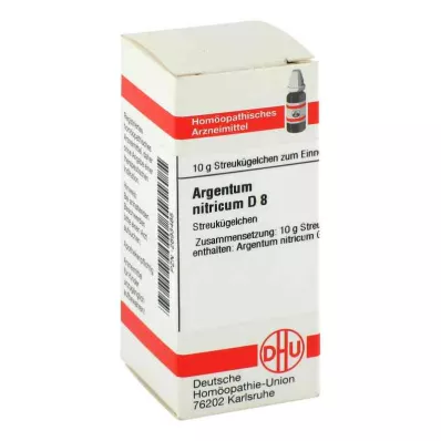 ARGENTUM NITRICUM D 8 globuli, 10 g