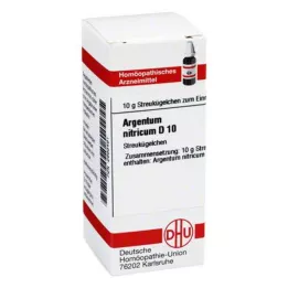 ARGENTUM NITRICUM D 10 globuli, 10 g