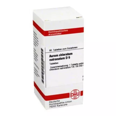 AURUM CHLORATUM NATRONATUM D 6 compresse, 80 pz