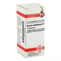 AURUM METALLICUM D 10 globuli, 10 g