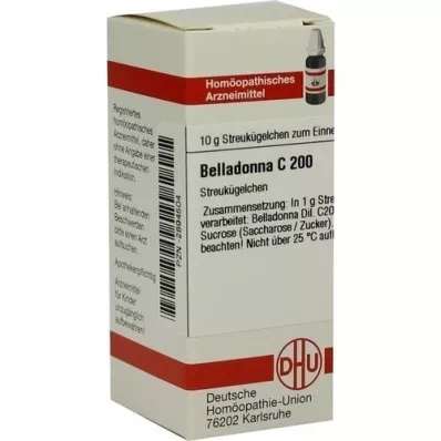 BELLADONNA C 200 globuli, 10 g