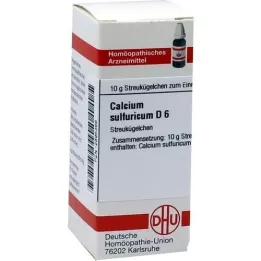 CALCIUM SULFURICUM D 6 globuli, 10 g