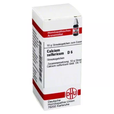 CALCIUM SULFURICUM D 6 globuli, 10 g