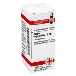 CARBO VEGETABILIS C 30 globuli, 10 g