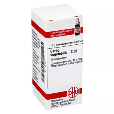 CARBO VEGETABILIS C 30 globuli, 10 g