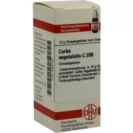 CARBO VEGETABILIS C 200 globuli, 10 g