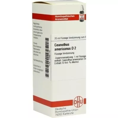 CEANOTHUS AMERICANUS D 2 Diluizione, 20 ml