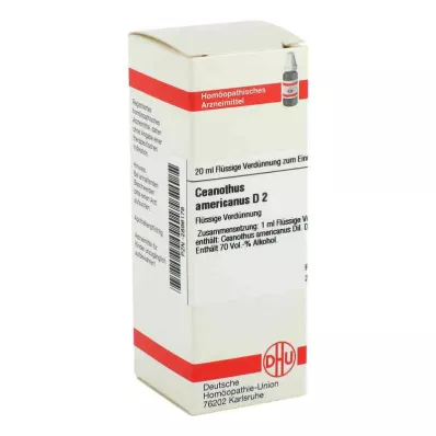 CEANOTHUS AMERICANUS D 2 Diluizione, 20 ml