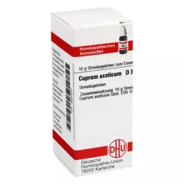 CUPRUM ACETICUM D 30 globuli, 10 g