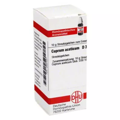 CUPRUM ACETICUM D 30 globuli, 10 g