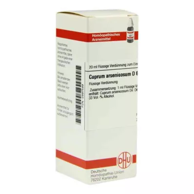 CUPRUM ARSENICOSUM D 6 Diluizione, 20 ml