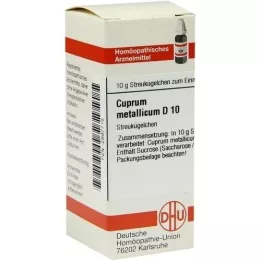 CUPRUM METALLICUM D 10 globuli, 10 g