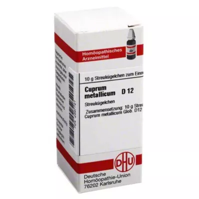 CUPRUM METALLICUM D 12 globuli, 10 g