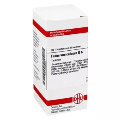 FUCUS VESICULOSUS D 6 compresse, 80 pz
