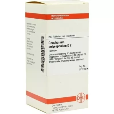 GNAPHALIUM POLYCEPHALUM D 2 compresse, 200 pz