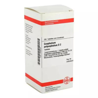 GNAPHALIUM POLYCEPHALUM D 2 compresse, 200 pz