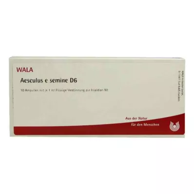 AESCULUS E semine D 6 fiale, 10X1 ml