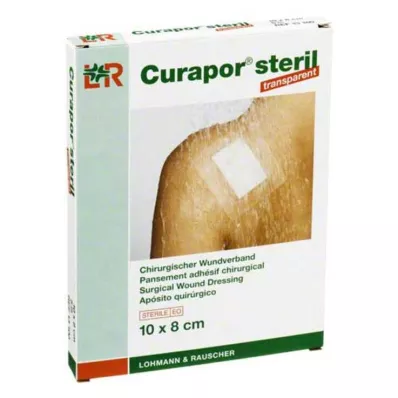 CURAPOR Medicazione sterile per ferite trasparente 8x10 cm, 5 pz