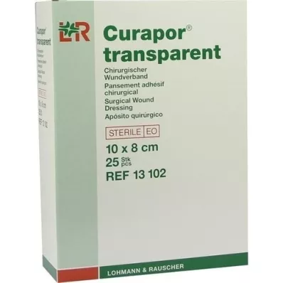 CURAPOR Medicazione sterile per ferite trasparente 8x10 cm, 25 pz