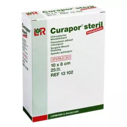 CURAPOR Medicazione sterile per ferite trasparente 8x10 cm, 25 pz