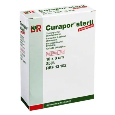 CURAPOR Medicazione sterile per ferite trasparente 8x10 cm, 25 pz