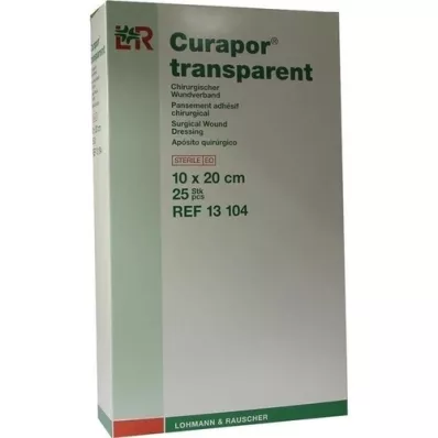 CURAPOR Medicazione sterile trasparente 10x20 cm, 25 pz