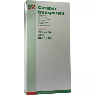 CURAPOR Medicazione sterile trasparente 10x25 cm, 25 pz CURAPOR Medicazione sterile trasparente 10x25 cm, 25 pz
