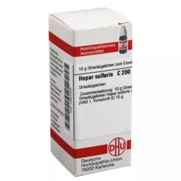 HEPAR SULFURIS C 200 globuli, 10 g
