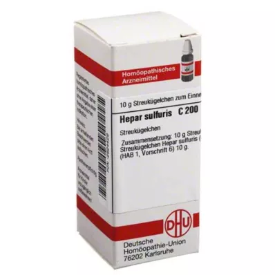 HEPAR SULFURIS C 200 globuli, 10 g