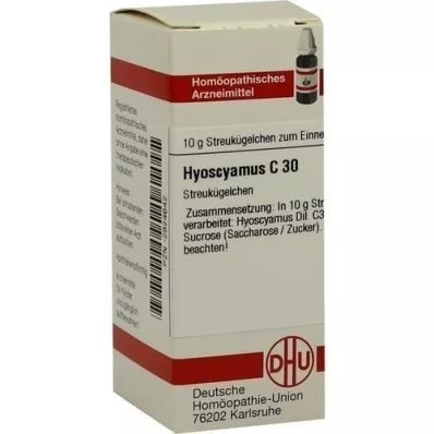 HYOSCYAMUS C 30 globuli, 10 g