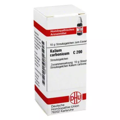 KALIUM CARBONICUM C 200 globuli, 10 g