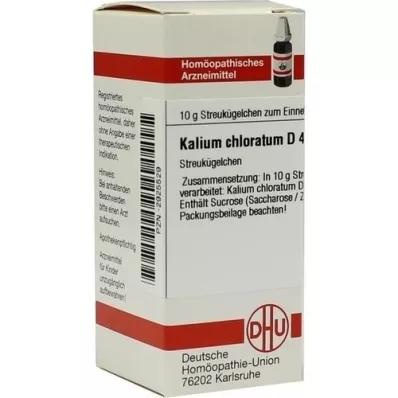 KALIUM CHLORATUM D 4 globuli, 10 g