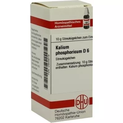 KALIUM PHOSPHORICUM D 6 globuli, 10 g