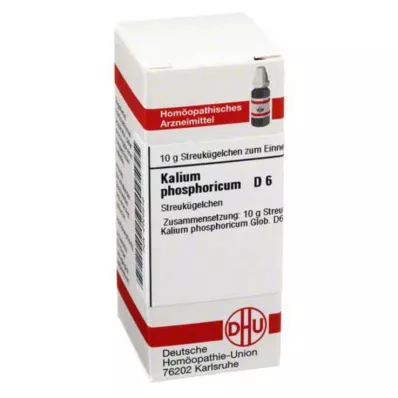 KALIUM PHOSPHORICUM D 6 globuli, 10 g