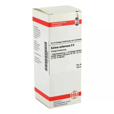 KALIUM SULFURICUM D 6 Diluizione, 50 ml KALIUM SULFURICUM D 6 Diluizione, 50 ml