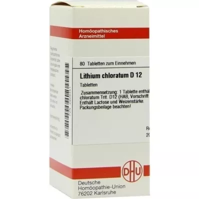 LITHIUM CHLORATUM D 12 compresse, 80 pz