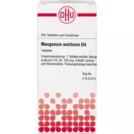 MANGANUM ACETICUM D 4 compresse, 200 pz